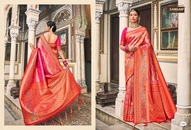 Sangam Saachi Silk Exclusive Designer Wear Wholesale Wedding Sarees
